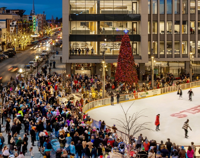 Holiday Tree Lighting at Broadway Square Fargo Parks